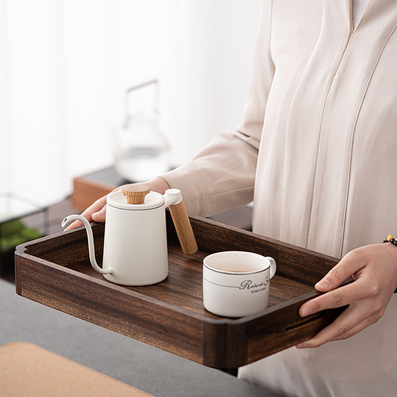 胡桃木多層抽屜式案頭收納盒