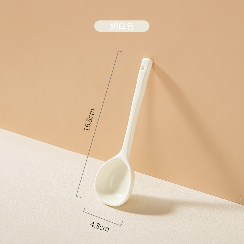 日式莫蘭迪色系陶瓷勺