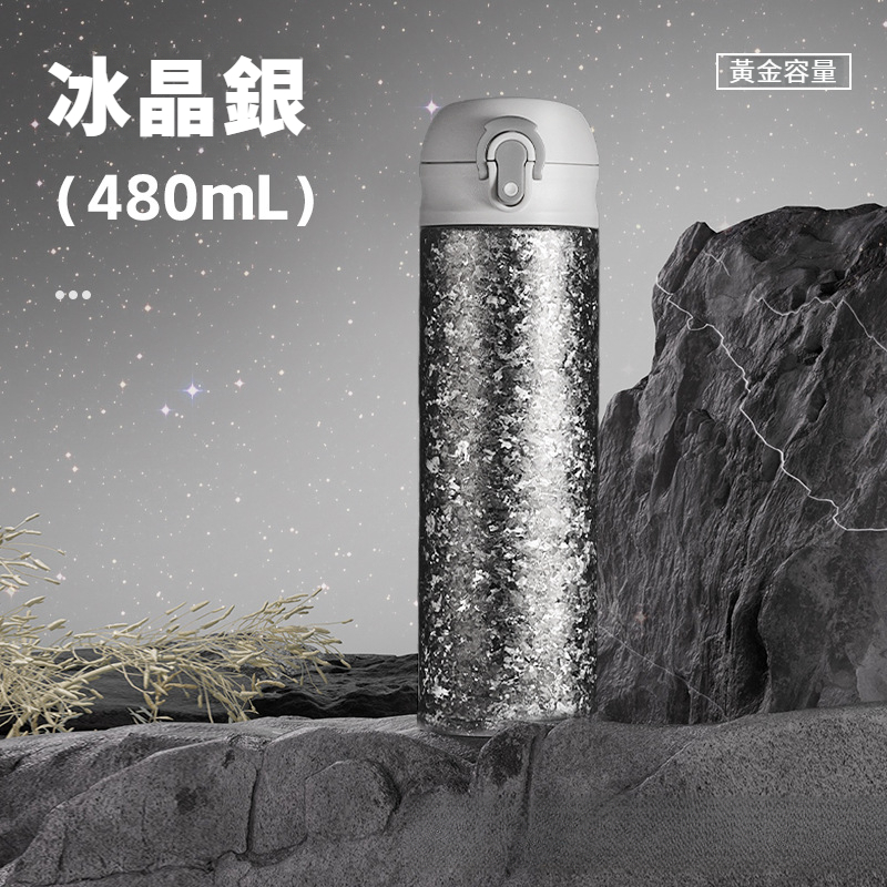 鈦杯內外純鈦彈跳保溫杯子