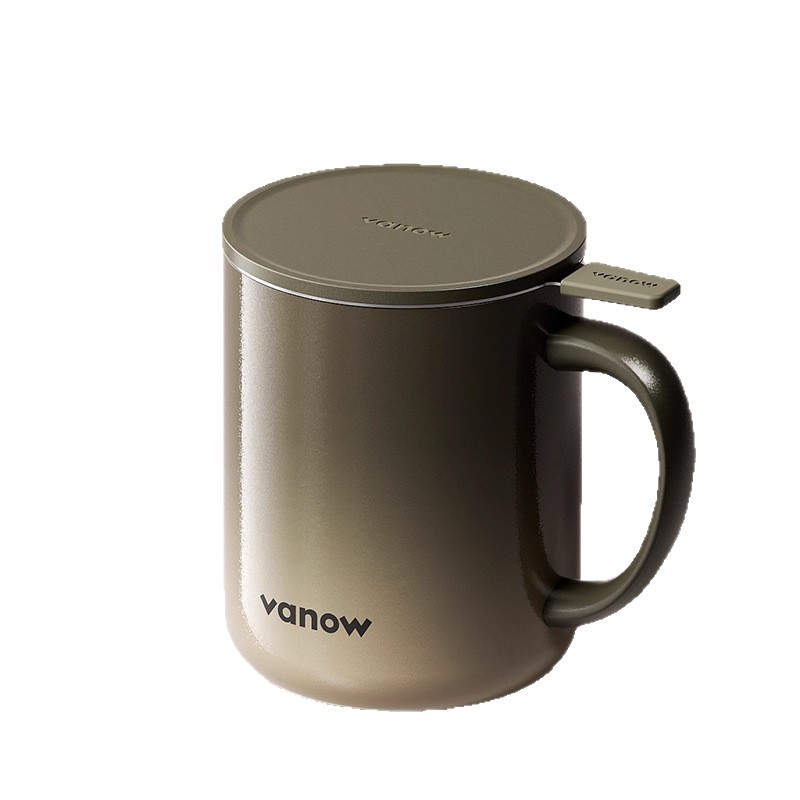 可客製帶蓋不鏽鋼泡茶馬克杯