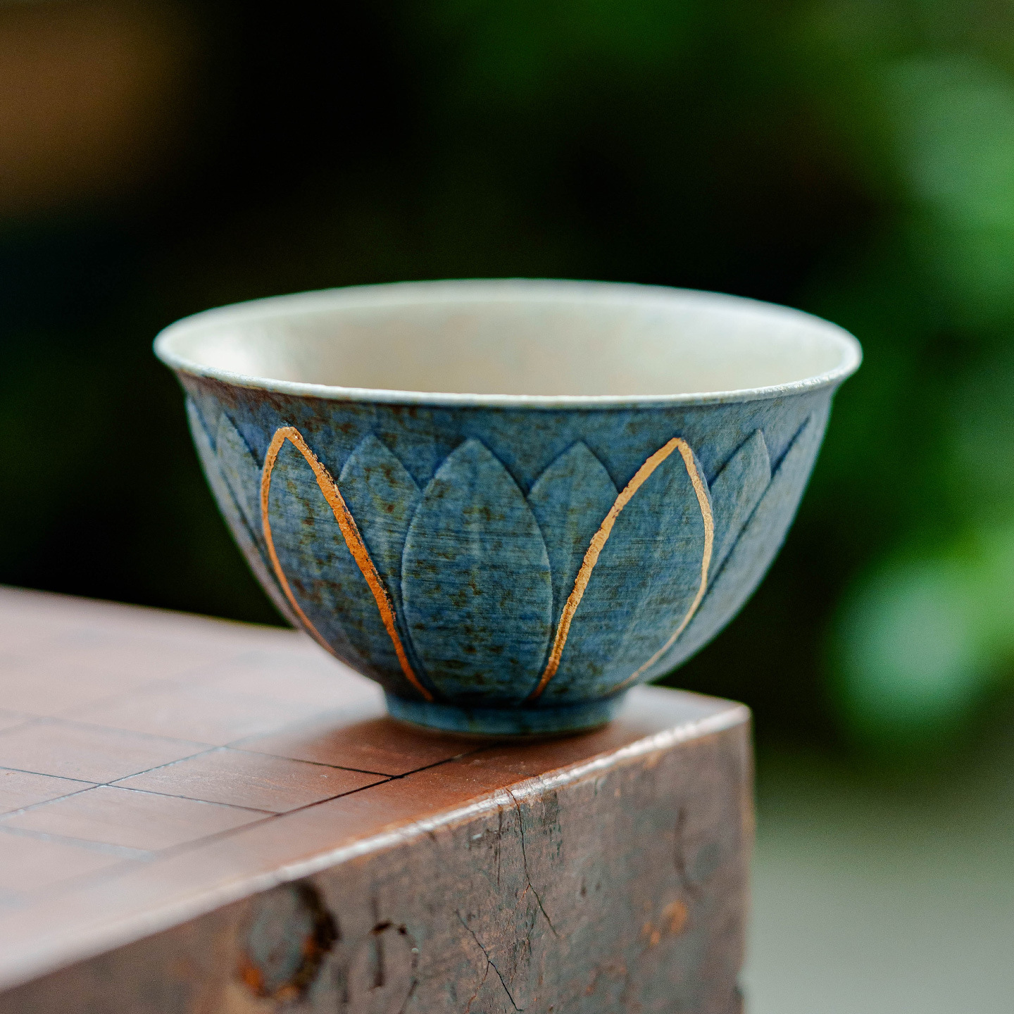 灰藍火石紅品茗杯