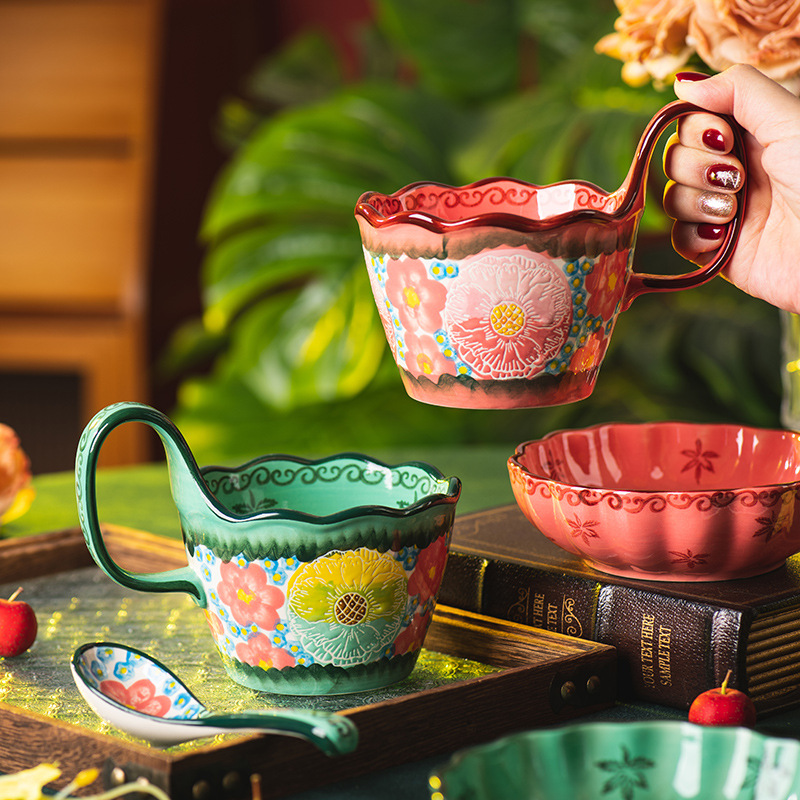 綠影陶瓷馬克杯