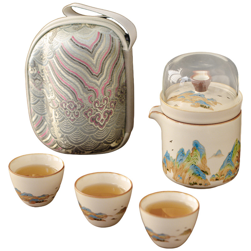 汝窯江山一壺四杯快客杯