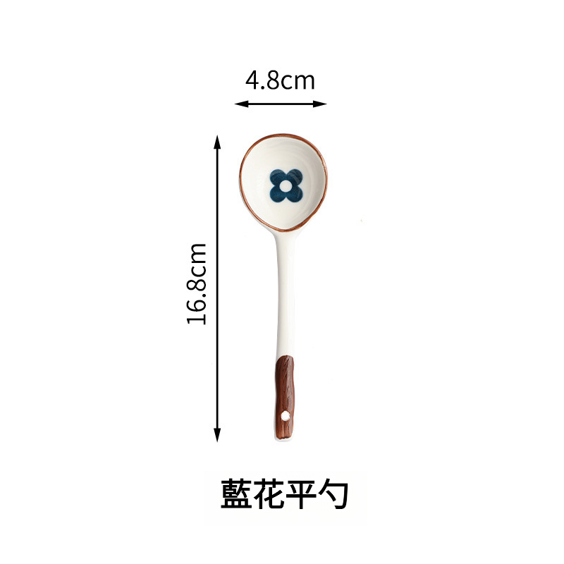 墨藍陶瓷盤子碗日式雙耳湯碗米飯碗餐具套裝