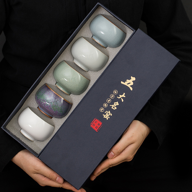五大窯陶瓷品茗杯