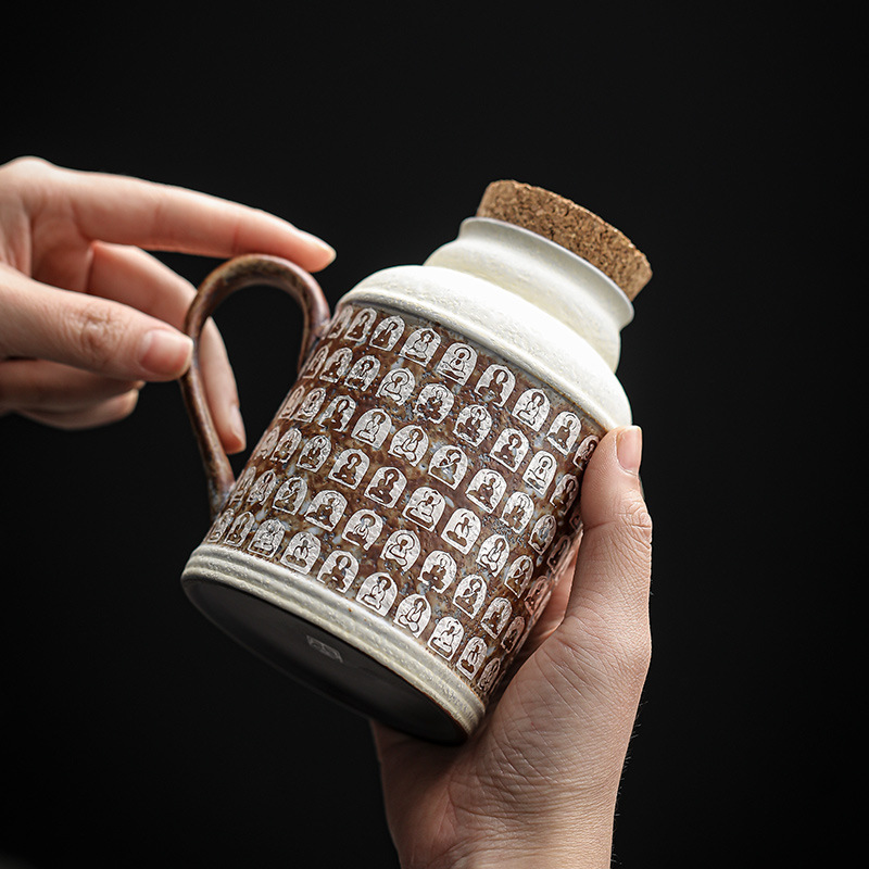 復古岩泥小暖壺泡茶萬佛保溫瓶