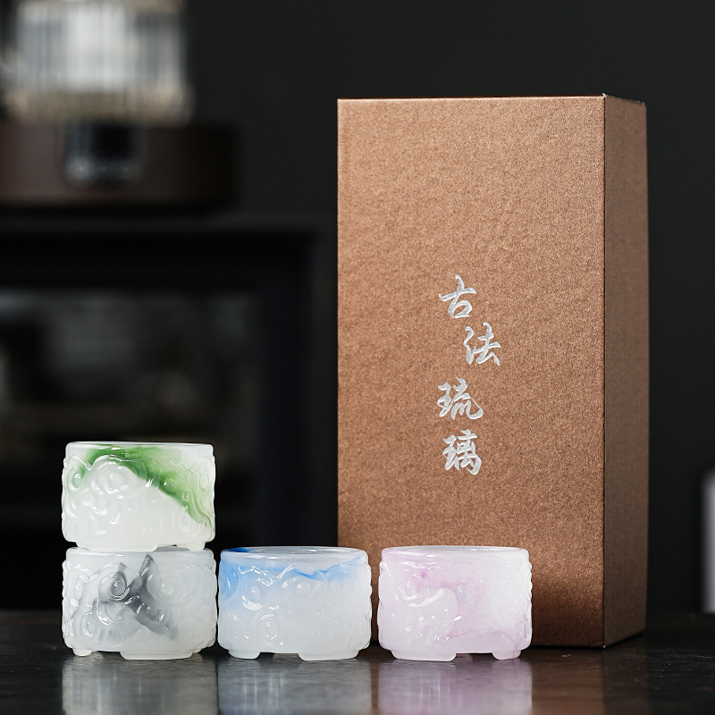 浮雕琉璃主人杯