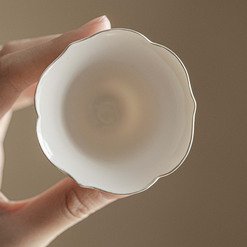 手繪竹子花瓣主人杯