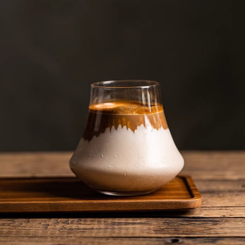 日式富士山玻璃咖啡杯