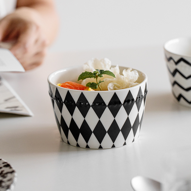 赫本風餐簡約幾何系列碗盤禮盒裝