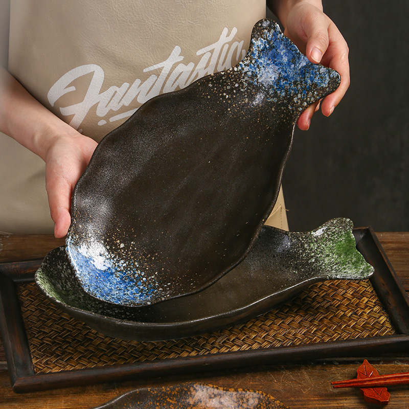 陶瓷蒸魚創意盤