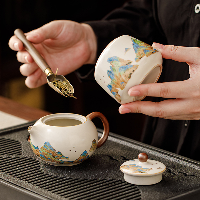 汝窯江山茶具套裝