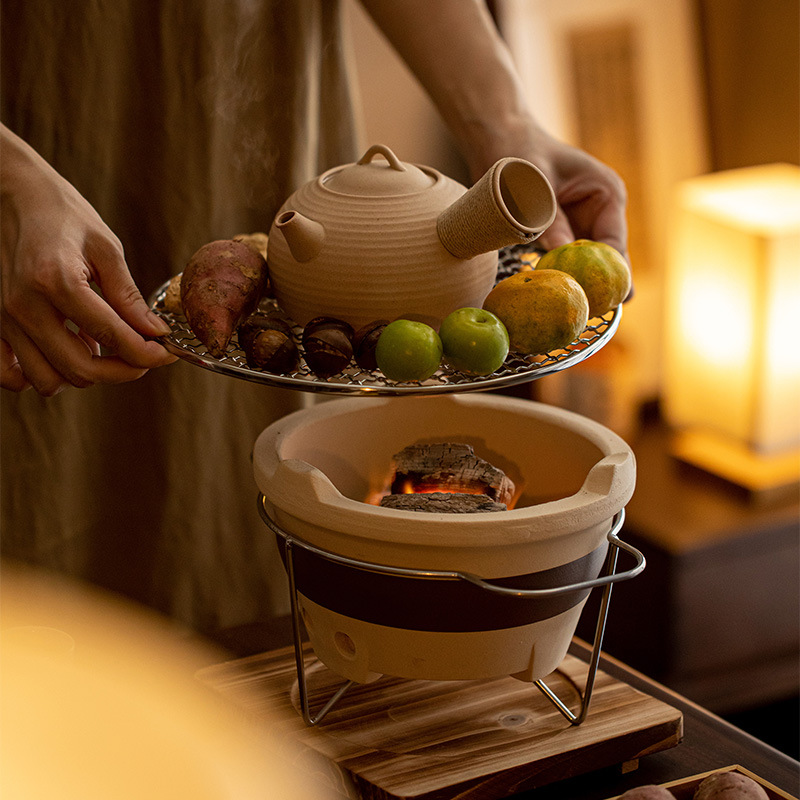 圍爐煮茶套裝老式炭陶爐