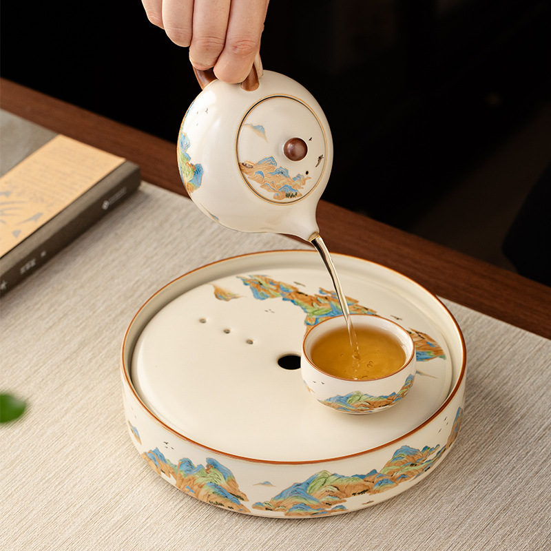 汝窯千裡江山功夫茶具套裝