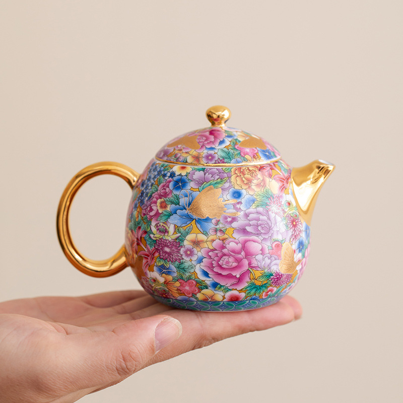 琺瑯彩芳華珠顏壺