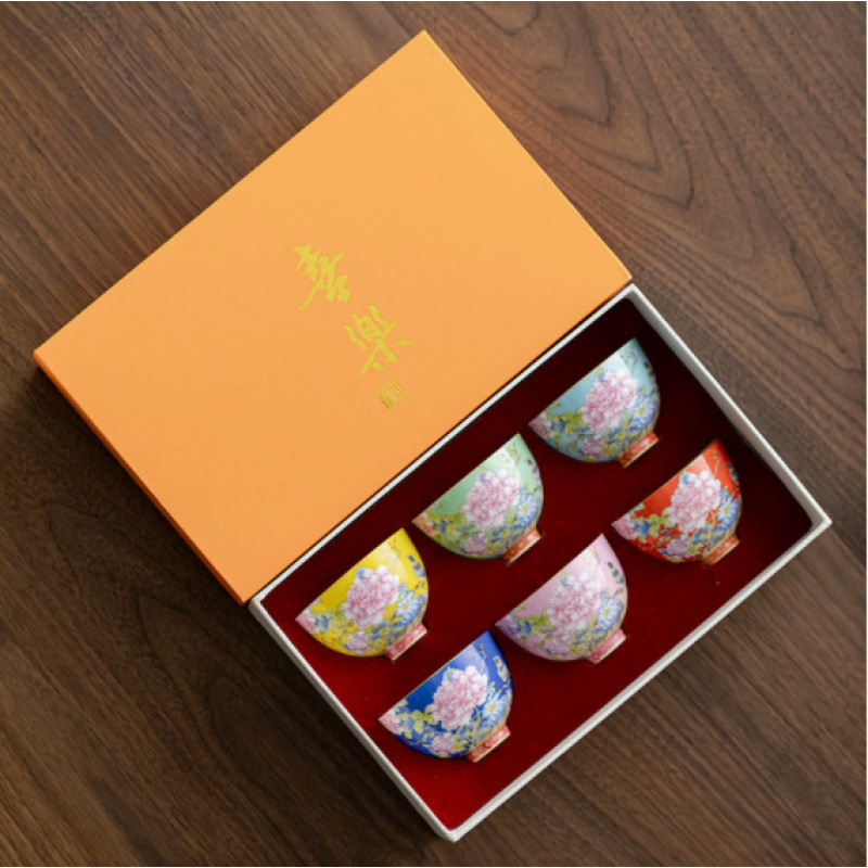 琺瑯喜上眉梢品茗杯