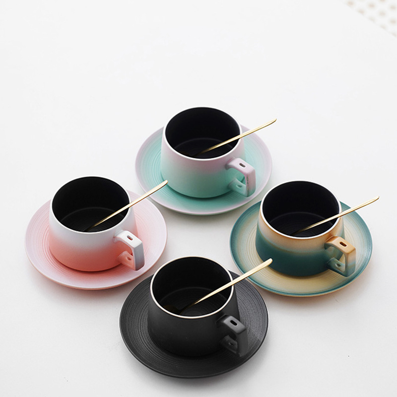 高檔禮盒咖啡杯陶瓷情侶對杯