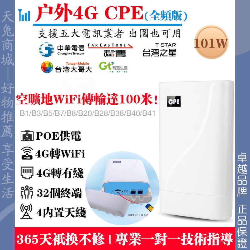 🔥戶外4G插sim卡路由器🔥 4G無線轉有線路由器有線轉無線路由器POE供電