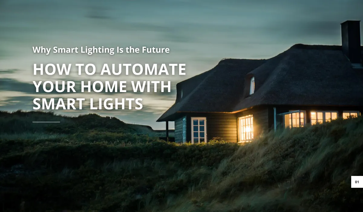 Cozy smart home with automated lighting glowing warmly at dusk, showcasing modern home automation.