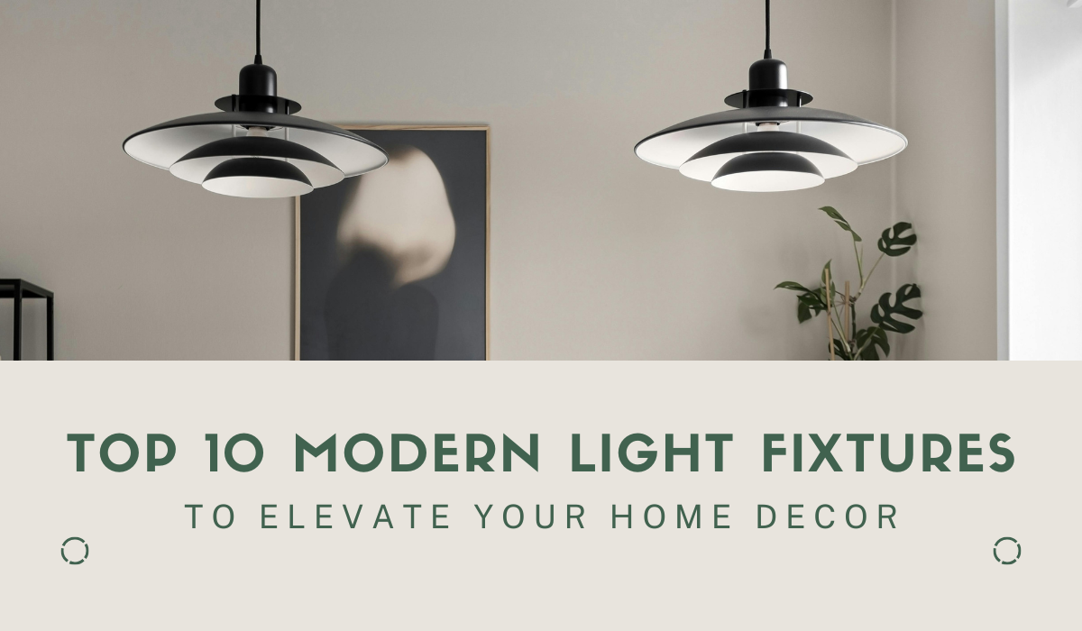 Top 10 modern light fixtures to elevate home decor, featuring sleek  pendant lights in a stylish contemporary interior.