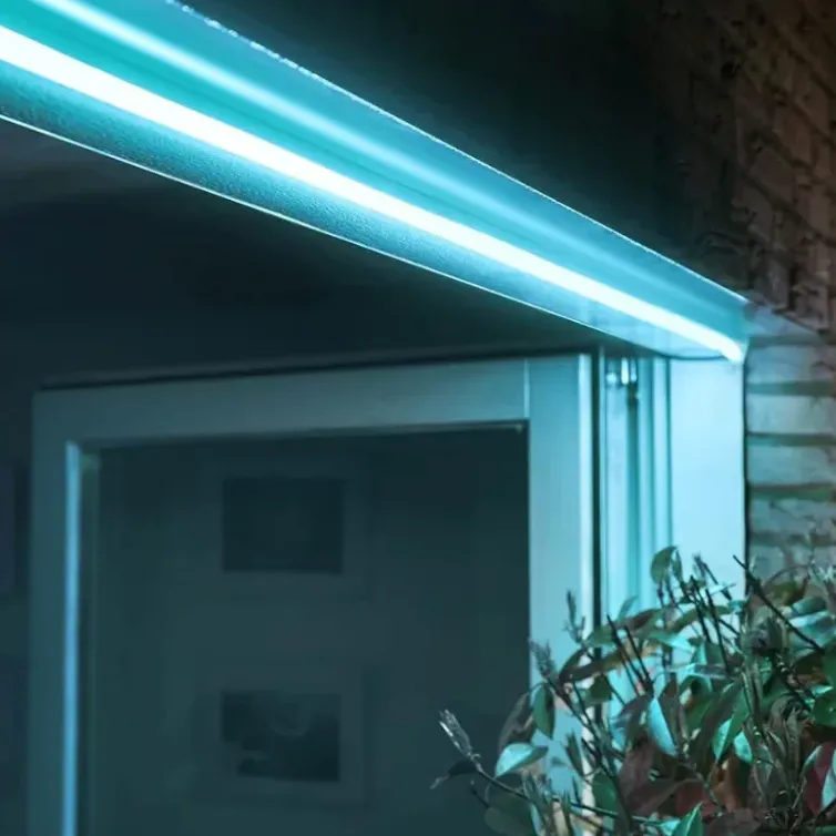 LED strip colored for outdoor space