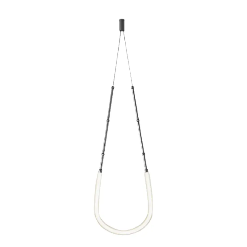ChainMajesty Chandelier - Black & Bronze Elegance