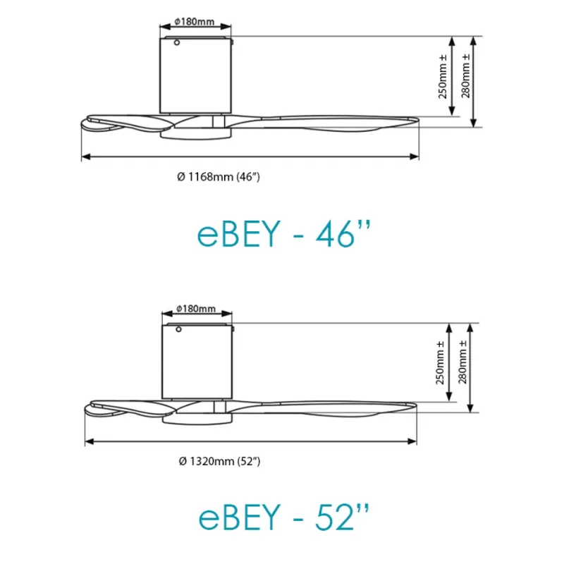 Alaska Ebey 3 Blades Smart Ceiling Fan