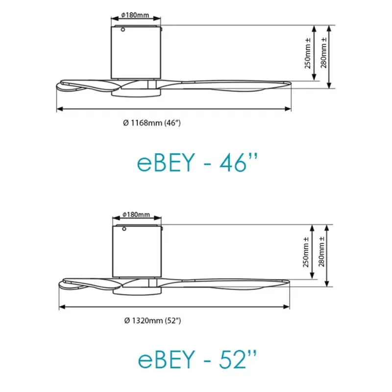 Alaska Ebey 3 Blades Smart Ceiling Fan