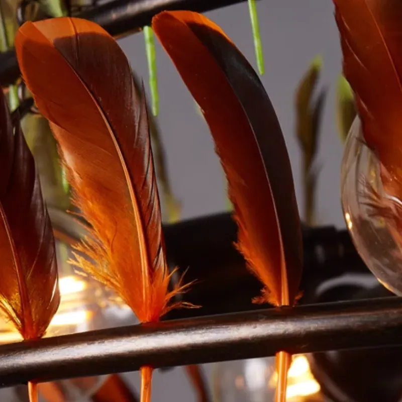 EdisonFeathers Chandelier