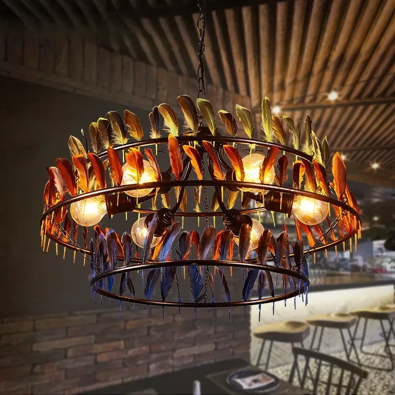 EdisonFeathers Chandelier