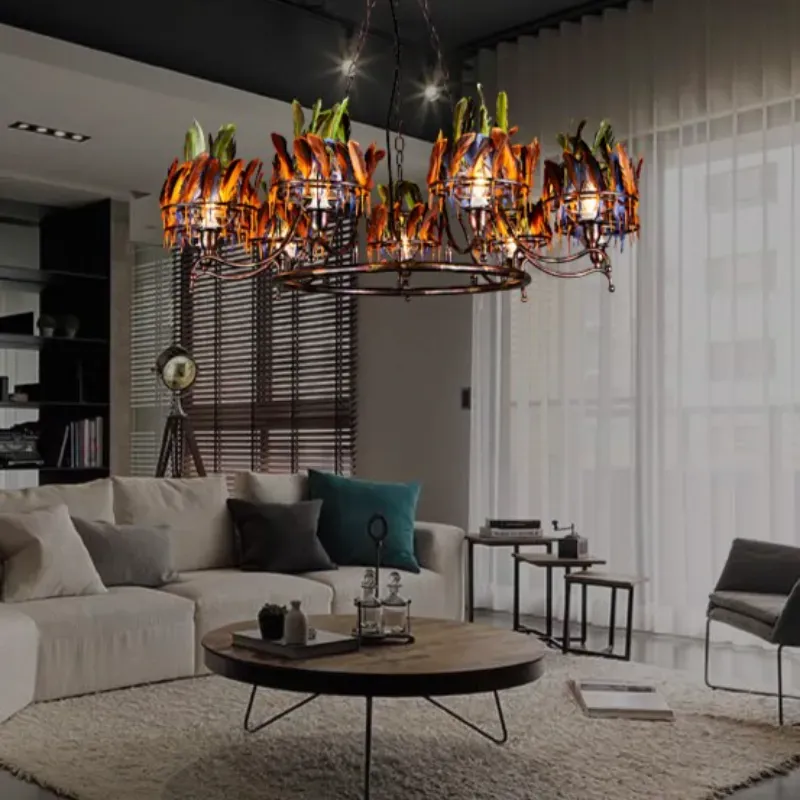EdisonFeathers Chandelier