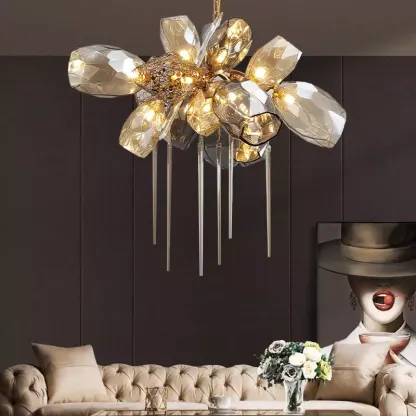 FloralPrism Chandelier