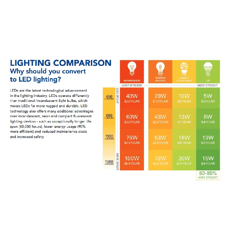 LED vs Incandescent Light