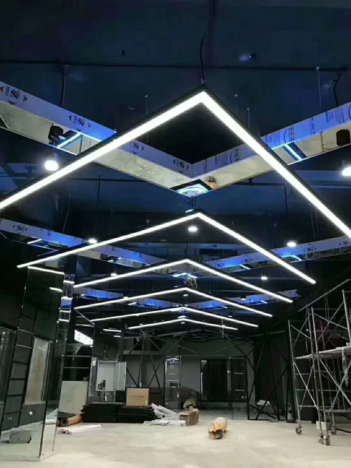 {"default":"LED Formation Lights done for a commercial building. "}
