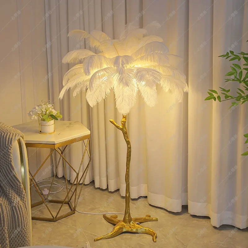 PeacockFeather Floor Lamp