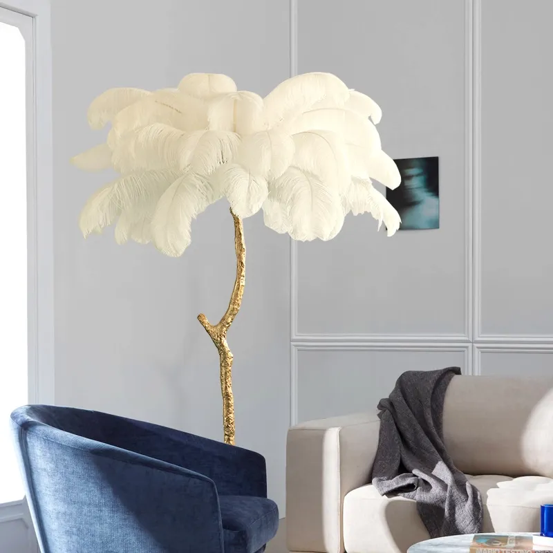 PeacockFeather Floor Lamp