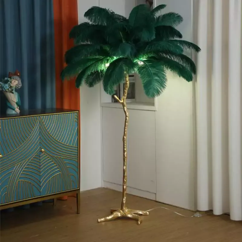 PeacockFeather Floor Lamp