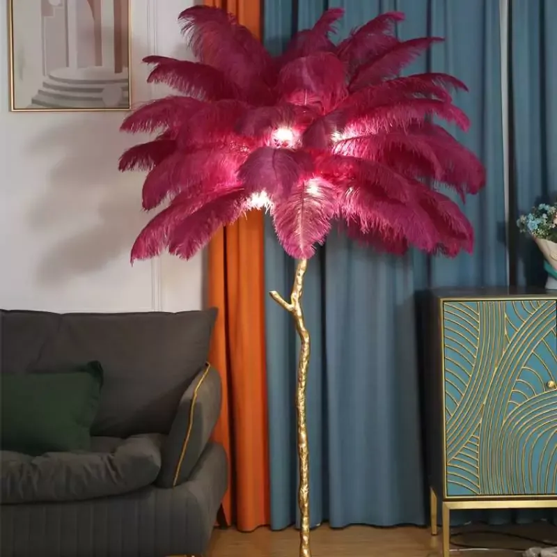 PeacockFeather Floor Lamp