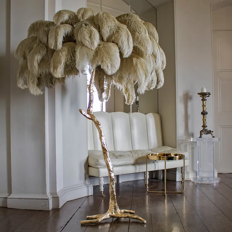 PeacockFeather Floor Lamp
