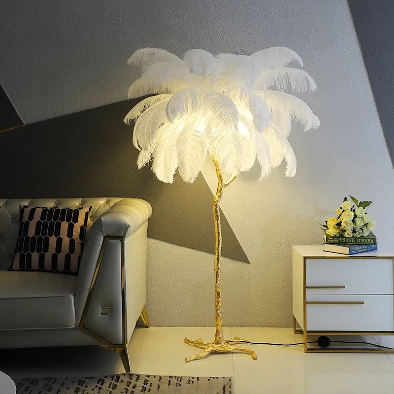 PeacockFeather Floor Lamp