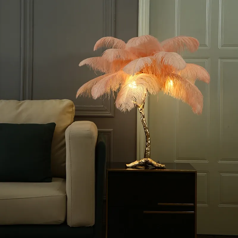 PeacockFeather Floor Lamp