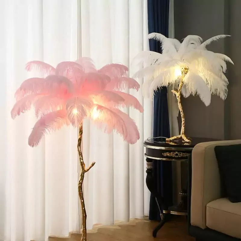 PeacockFeather Floor Lamp