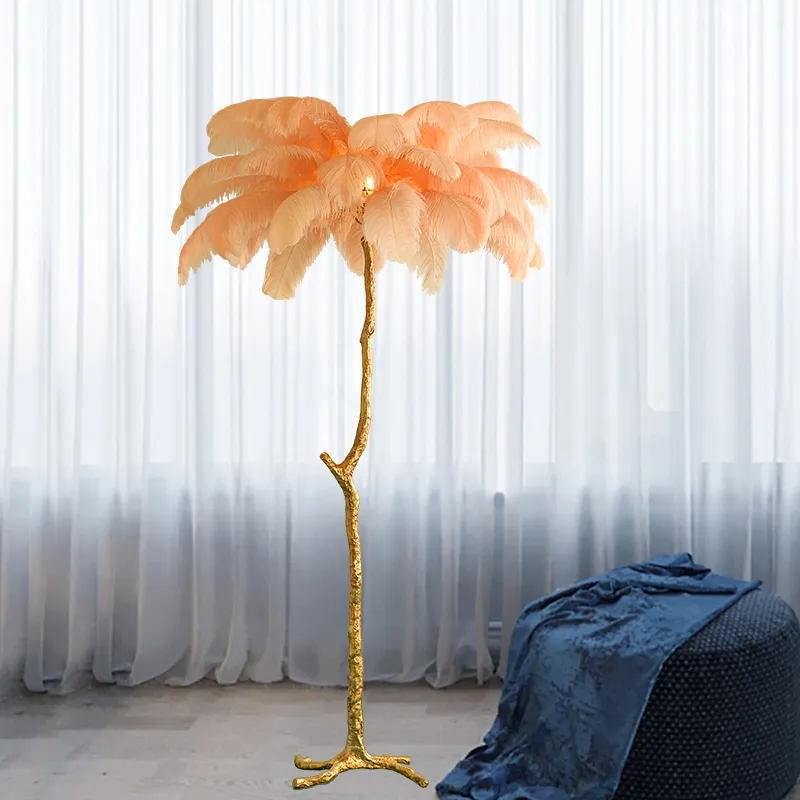 PeacockFeather Floor Lamp