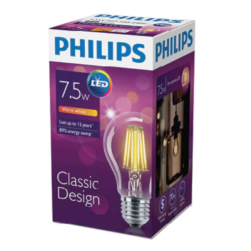 Philips Classic Design Bulb - A60 (E27)