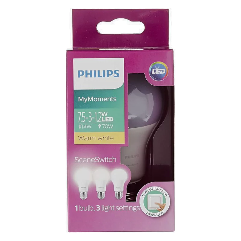 Philips MyMoments Scene Switch LED Bulb (E27) Warm White