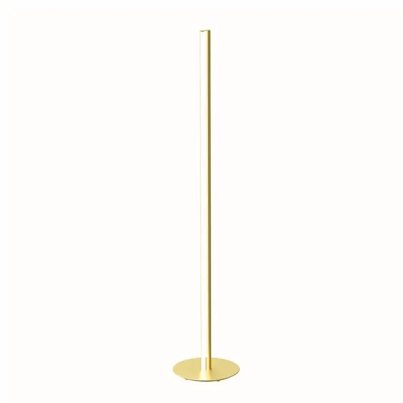 RodFusion Floor Lamp - Sleek Warmth in Gold Finish