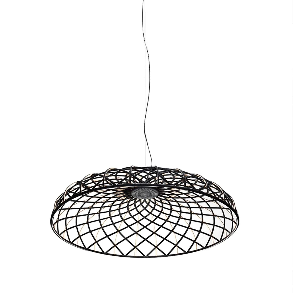 SkylineDome Pendant - Urban Elegance in Warm Light