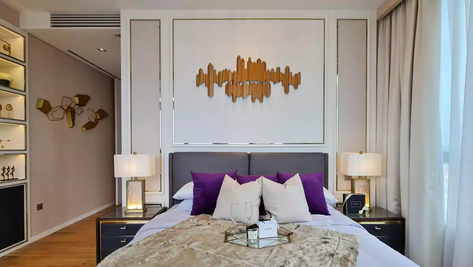 {"default":"Gorgeous Master Bedroom lighting done for a client. "}