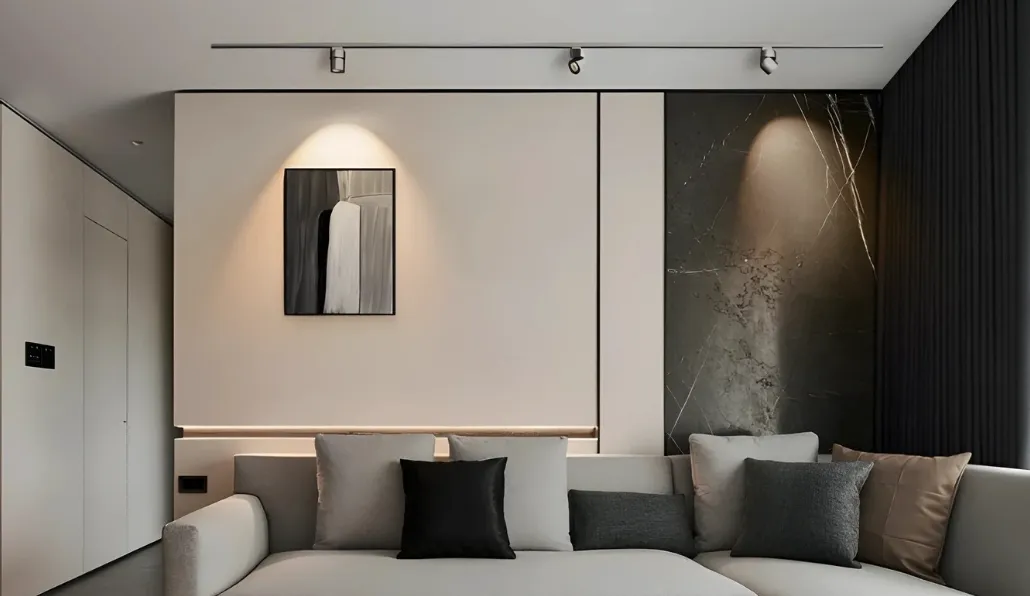 modern track downlights with multiple LED lights