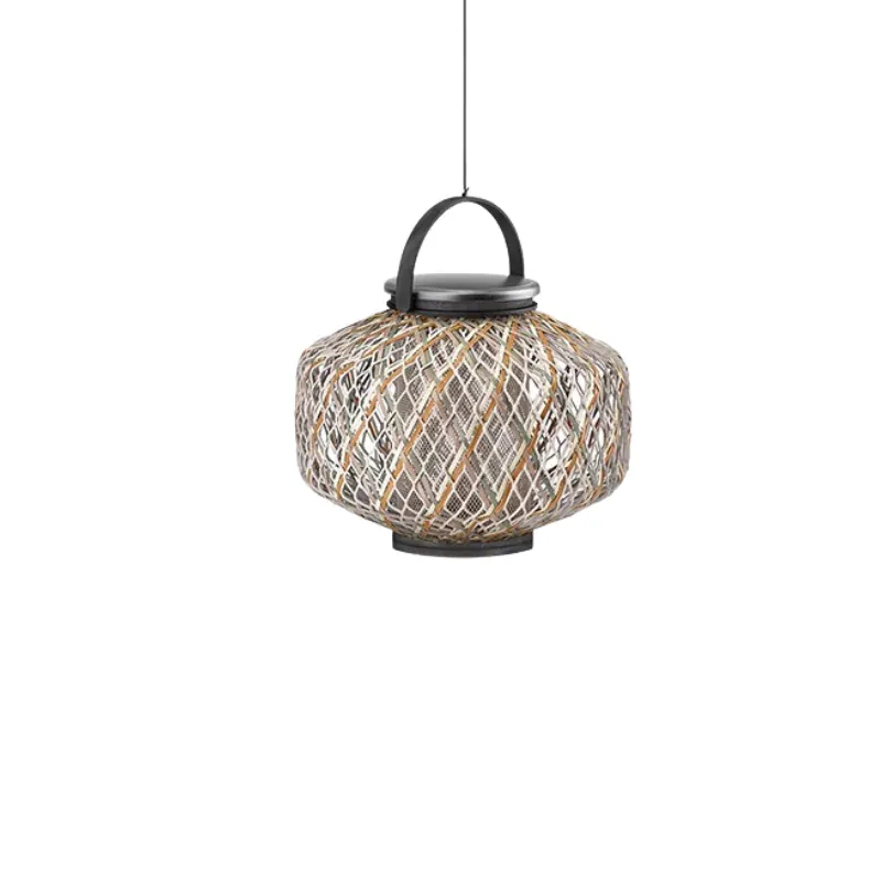 ZenLantern Hand-Woven Pendant - Infinite Dimming